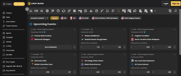 Lucky Block Online Sportsbook - Best Virginia Online Sports Betting Bonuses