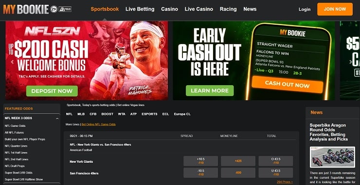 MyBookie Sports - Best Sportsbook Bonuses NV