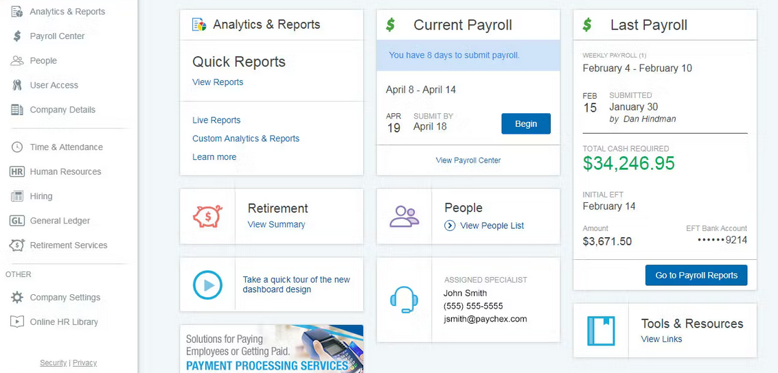 best hr and payroll software for small business