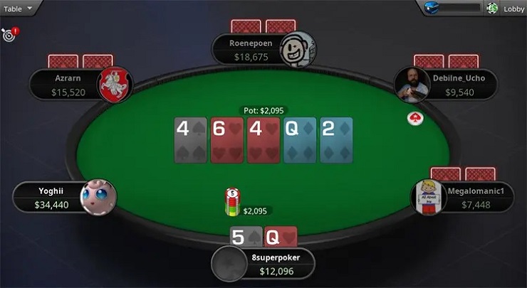 Cash Game Poker Table Win