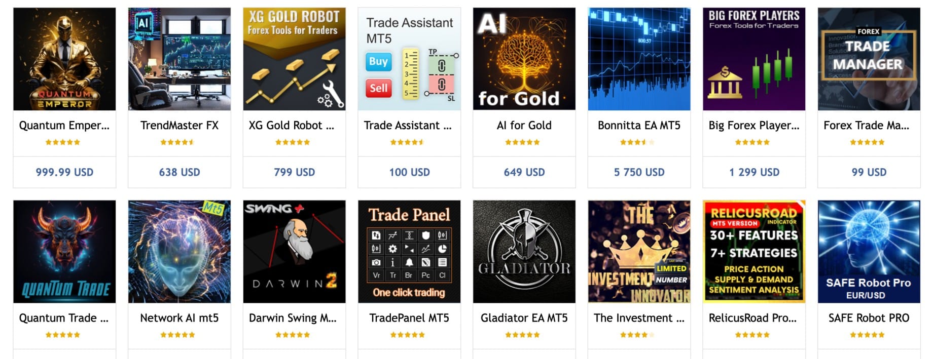 MT5 trading robots 