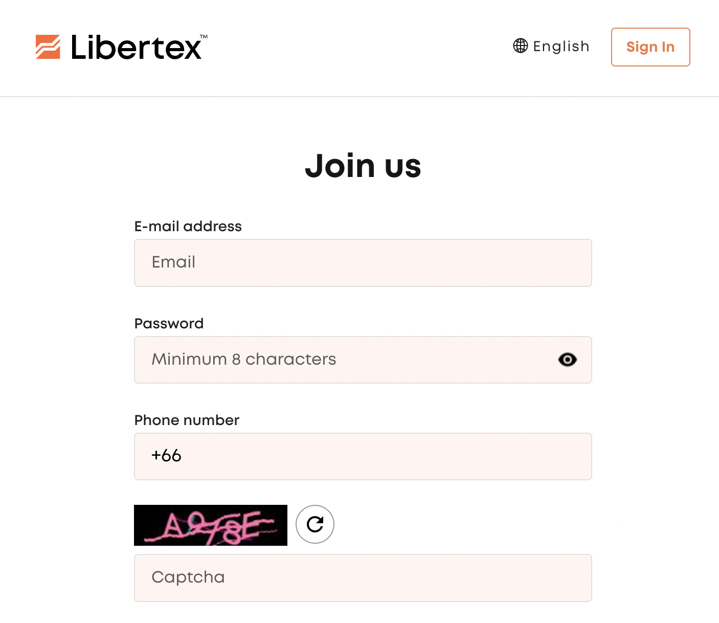 Open a Libertex Account