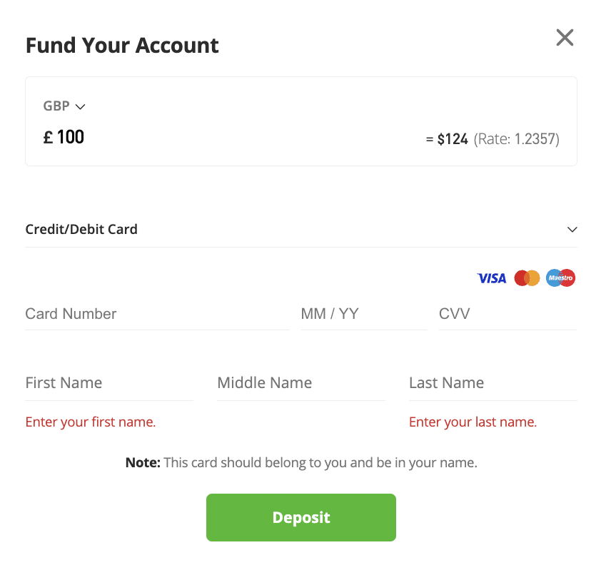 eToro deposit methods 