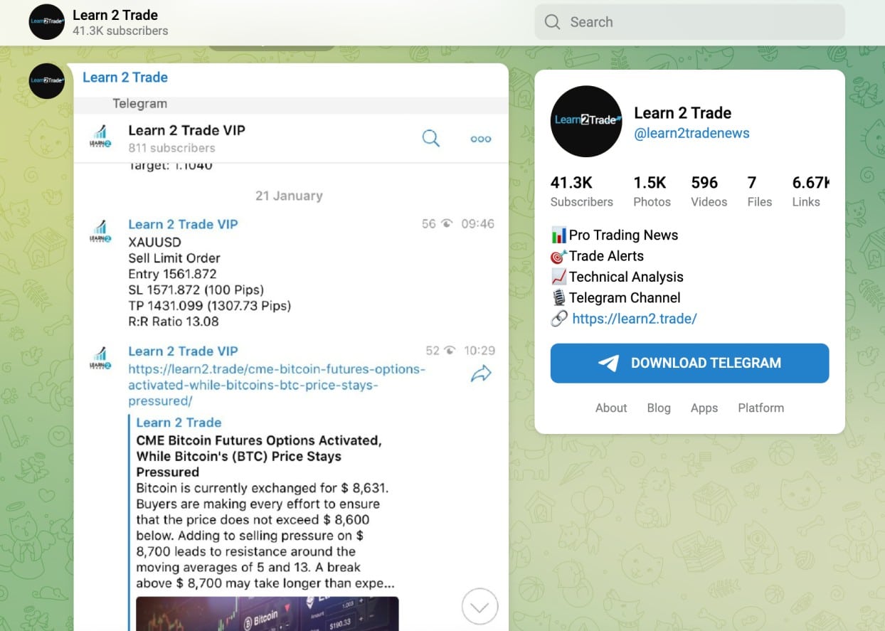 Learn2Trade Telegram Group