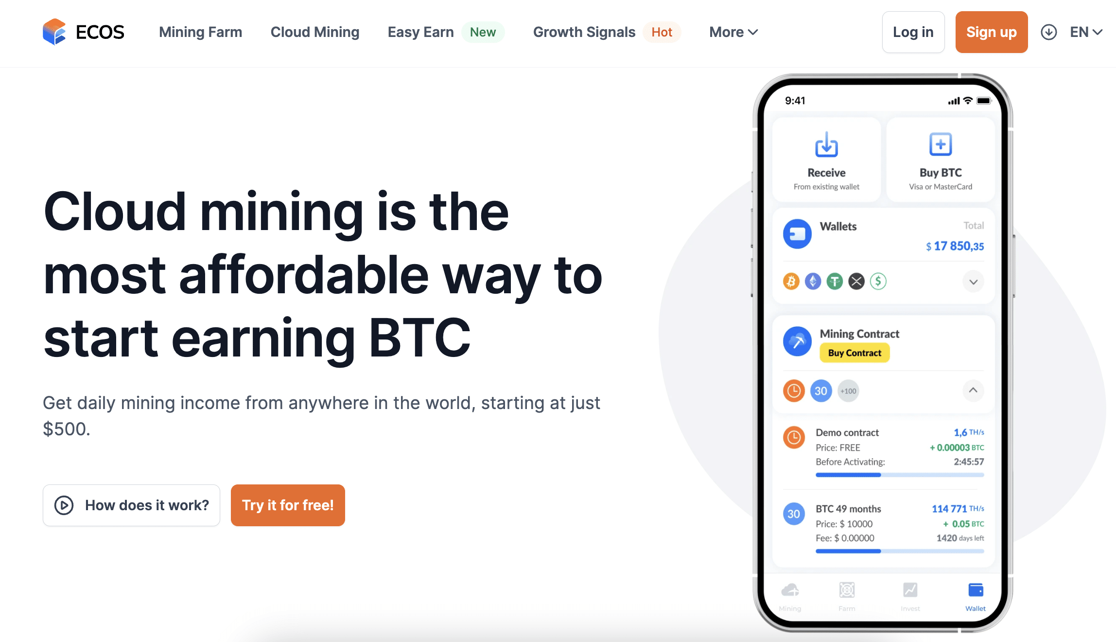 ECOS cloud mining rewiew 