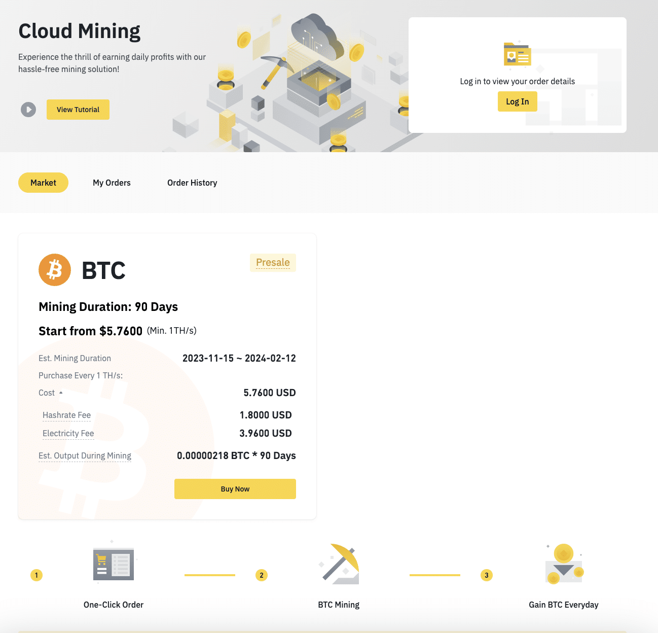 Binance cloud mining 