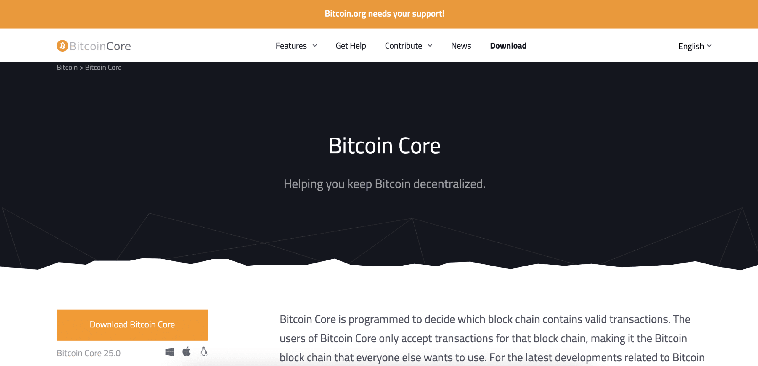 Bitcoin Core Client 