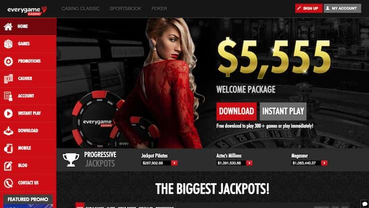 Everygame Casino Bonuses