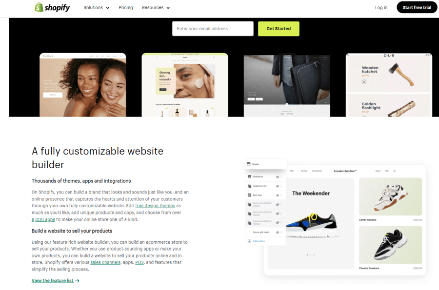 Shopify Website Builder