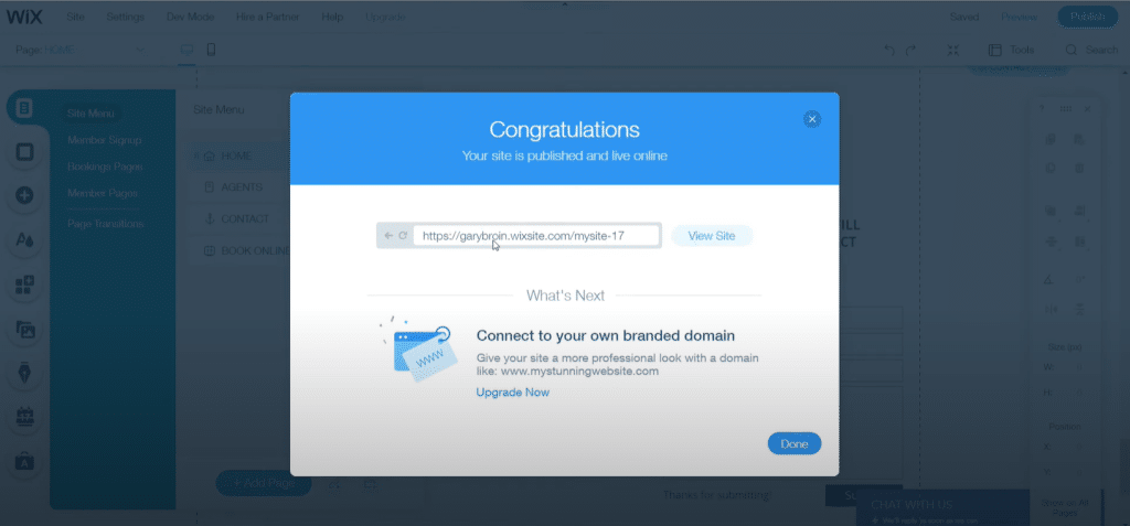 Now your website is ready