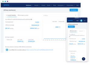 Systeme.io Affiliate Dashboard