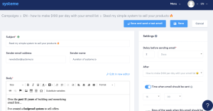 Systeme.io Email marketing