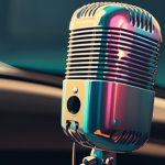 A microphone in a car
