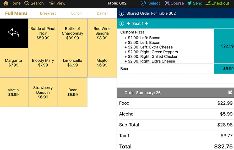 best pos for restaurant