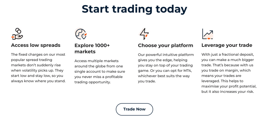 Trade Nation features