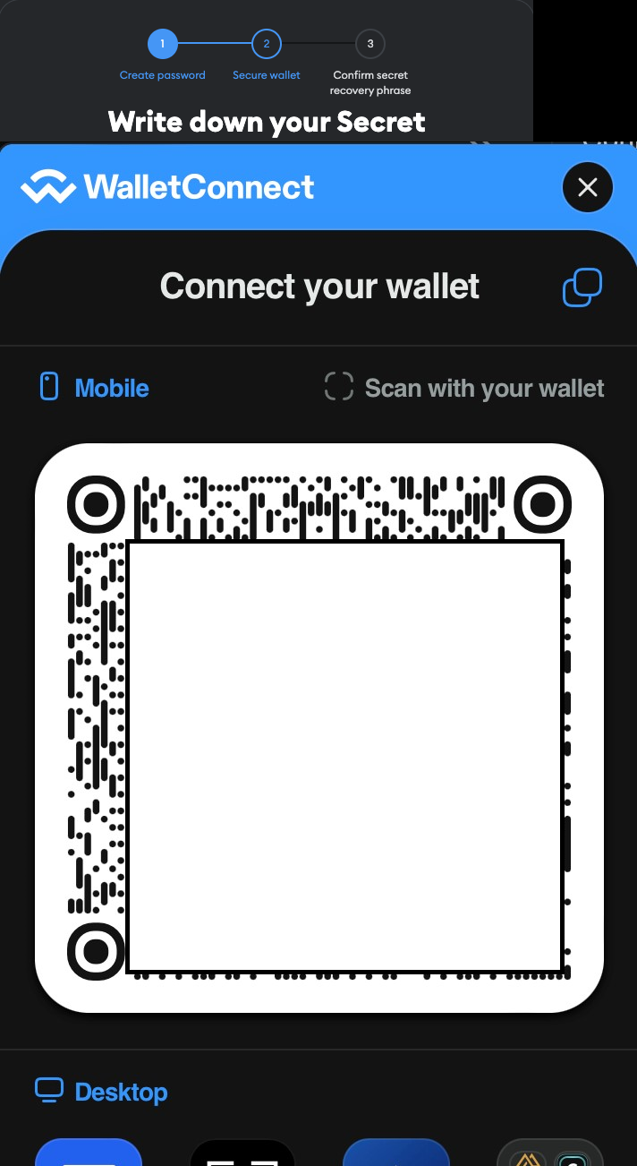 A Screenshot of a MetaMask QR Code