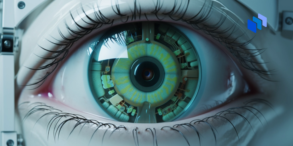 A cyber eye looking into the world.