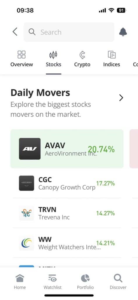 etoro app