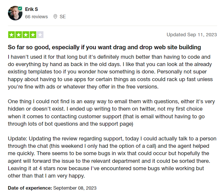 Wix website maker review