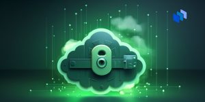 Cloud with a padlock