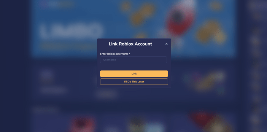 RBXGOLD linking your Roblox account