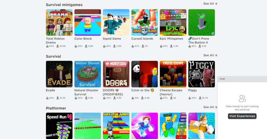 Roblox games