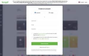 Create eToro account 