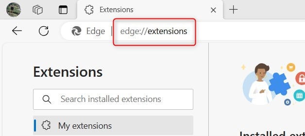Edge extensions address