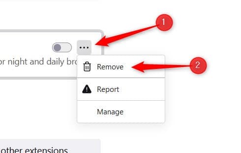 Remove an extension from Firefox