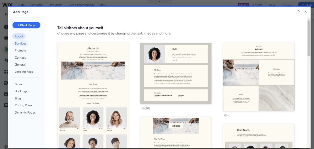 Add-pages-on-Wix