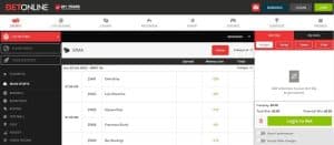 BetOnline Step 5 Place Your Bets