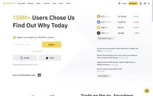 Binance Home Page