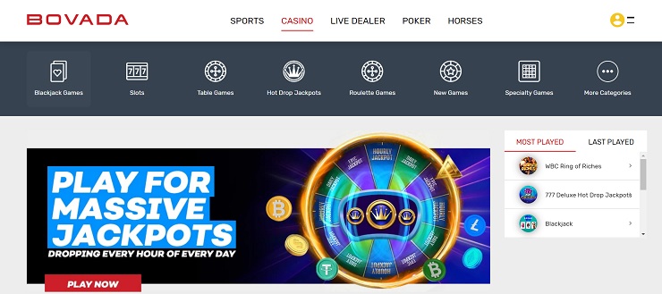 Bovada NC online casino