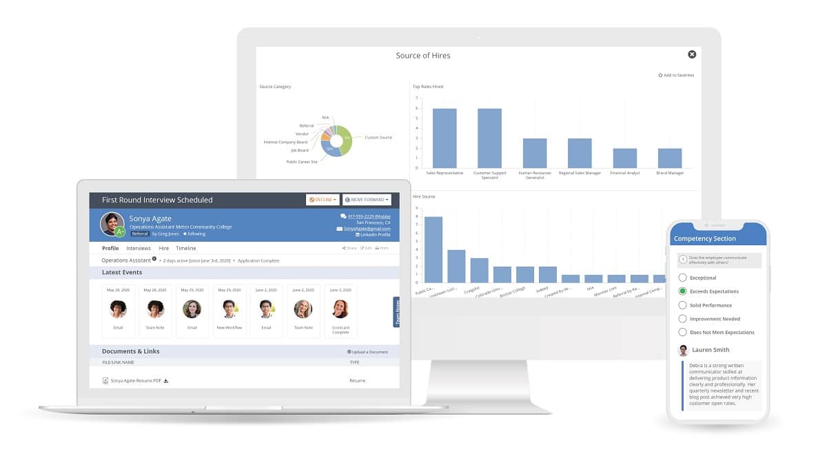 ClearCompany dashboard