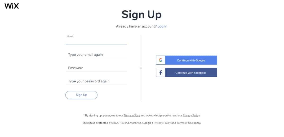 Create-Account-on-Wix