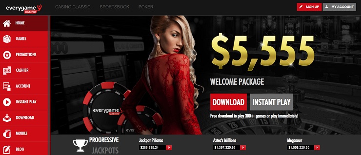 Everygame top rated NC online Casino