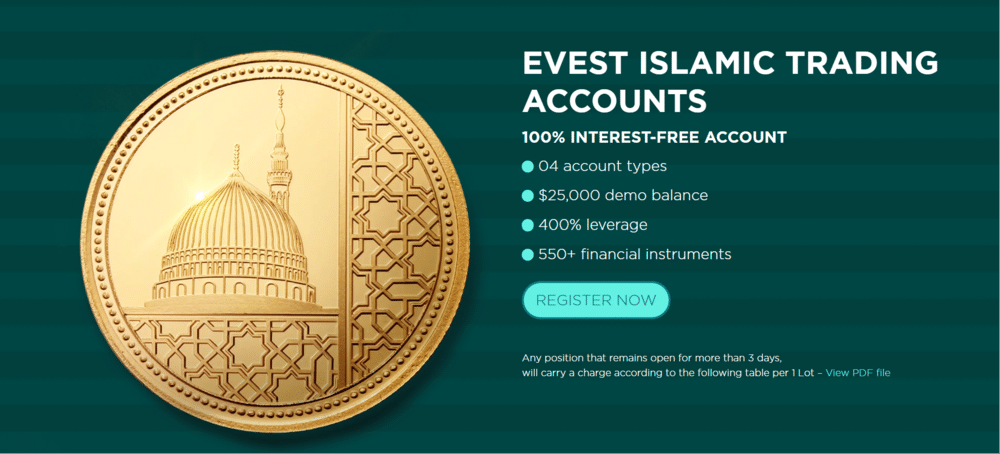 Evest Islamic Trading Accounts