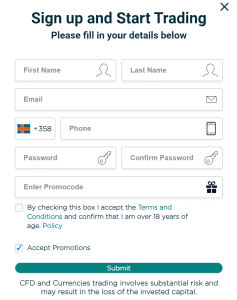 Evest Sign Up