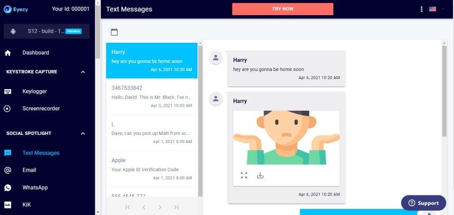 Eyezy Dashboard