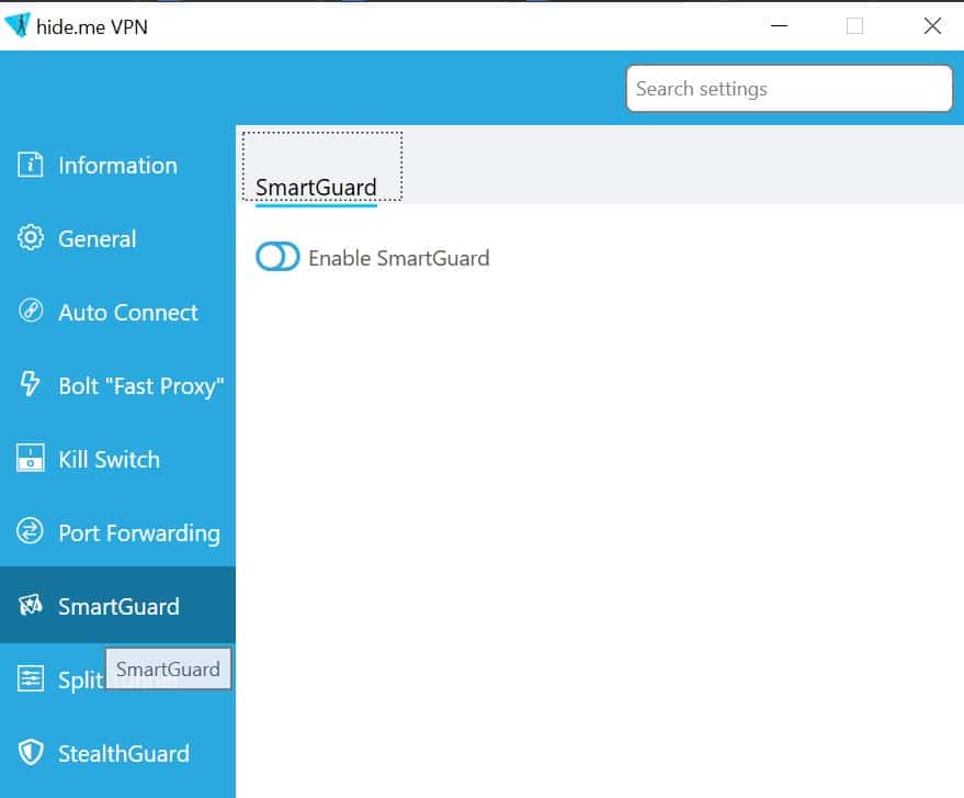 Hide.me VPN SmartGuard