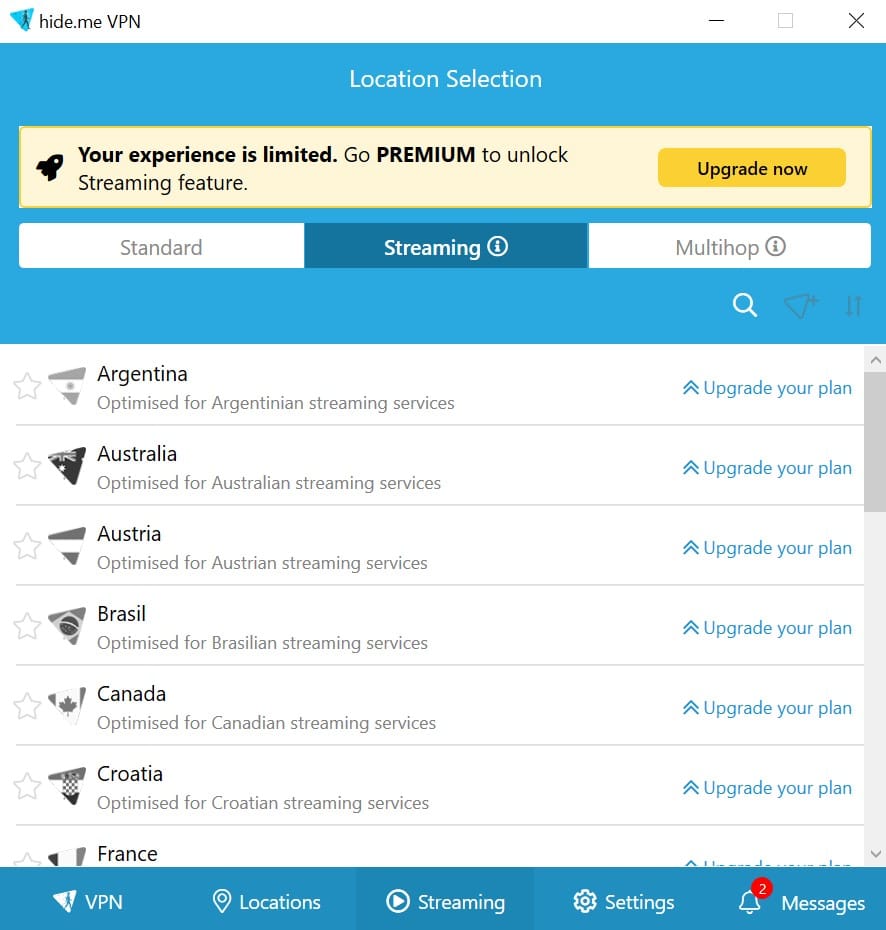 Hide.me VPN Streaming