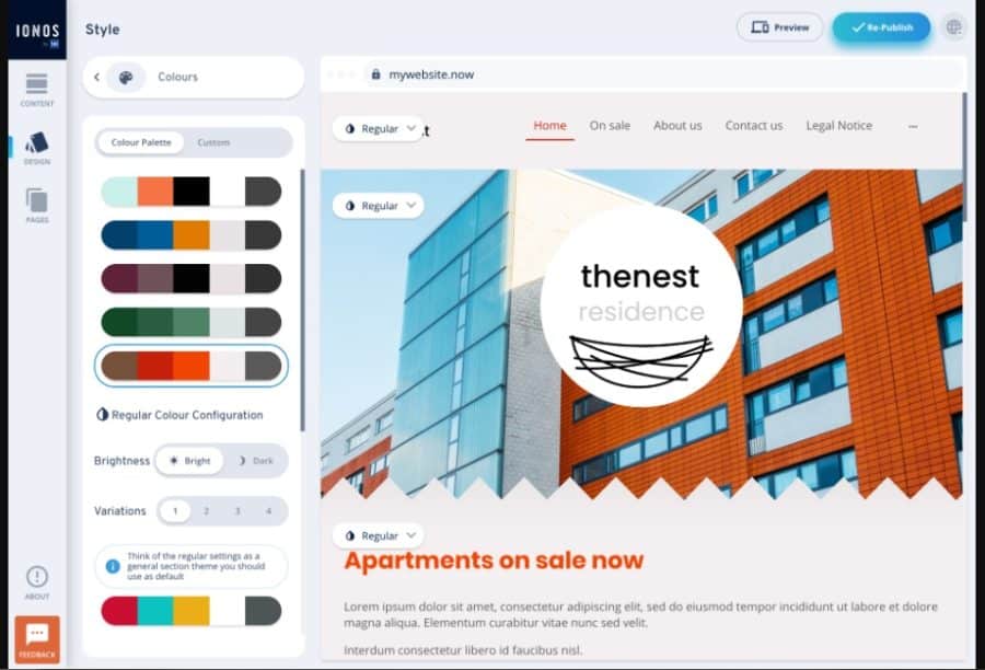 Ionos Website builder