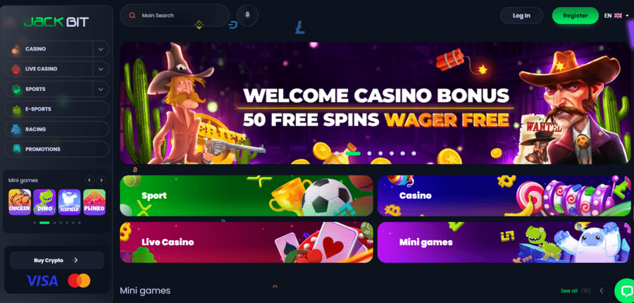 JackBit welcome casino bonus
