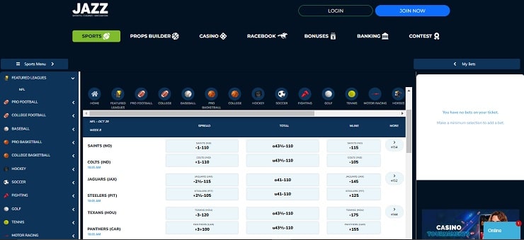 Jazz Sports Sportsbook