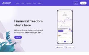 Kraken Home page