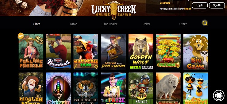 Lucky Creek Casino online