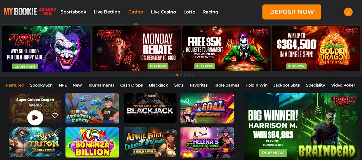 MyBookie Casino Play Slots