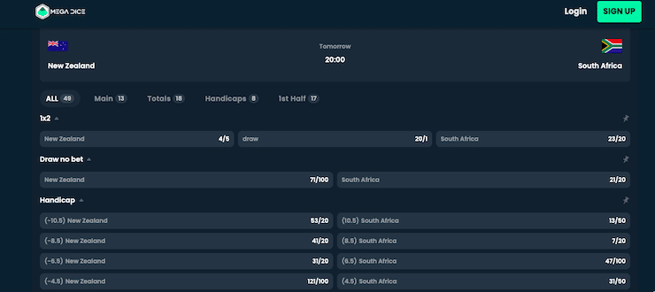 NZ vs SA rugby world cup betting markets - Mega Dice