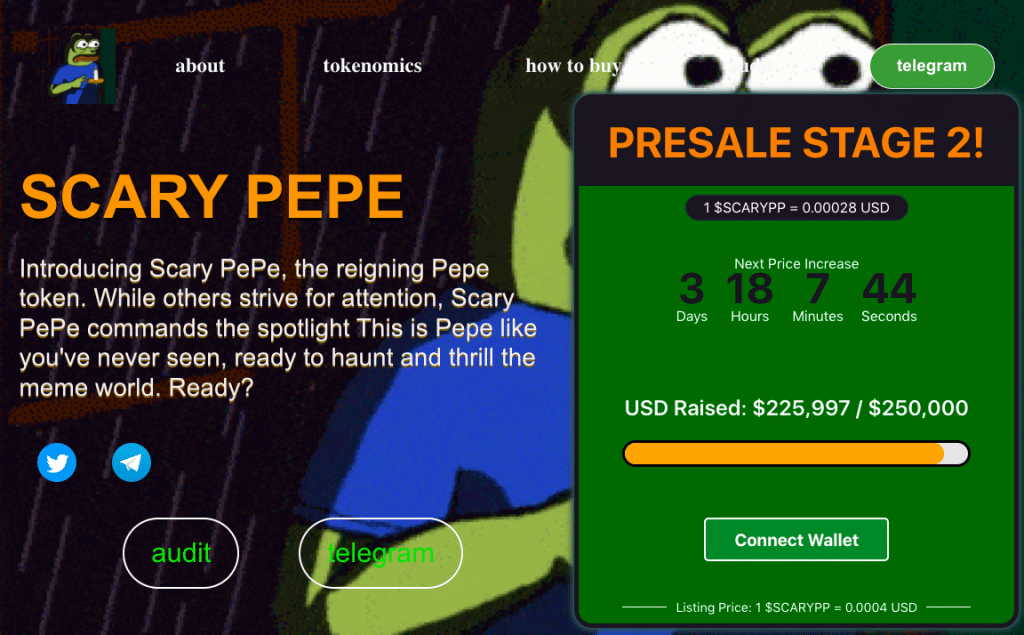 Scary Pepe presale