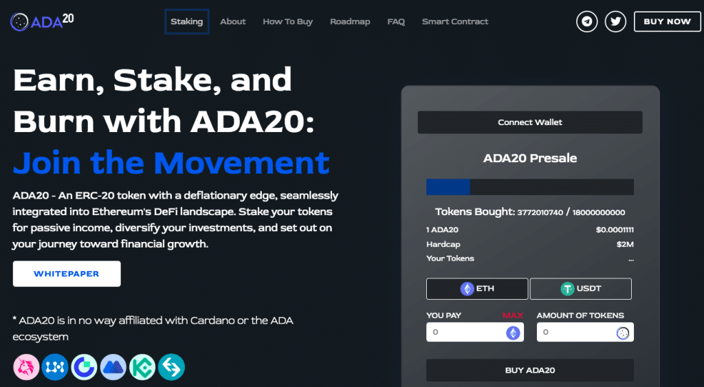 ADA20 presale